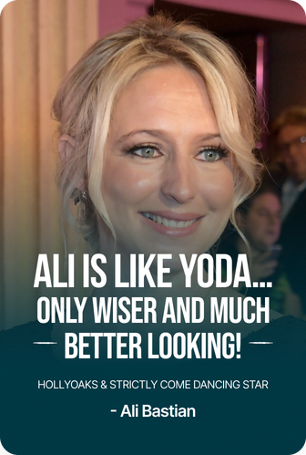 Ali Bastian, Hollyoaks & Strictly Come Dancing star: “Ali is like Yoda… only wiser and much better looking!”